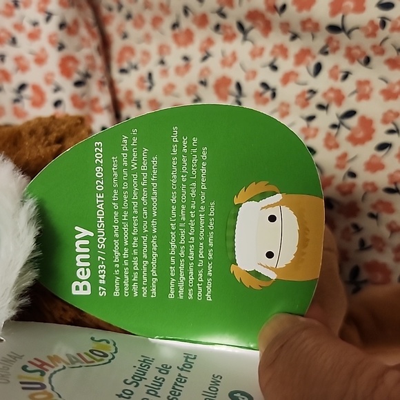 Brand new Squishmallows Benny the BigFoot Plush Pillow - Picture 9 of 9